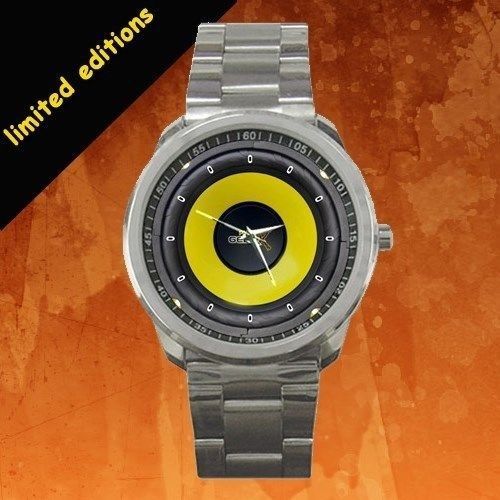 New!! pyle car subwoofer yellow gear x audio sport metal watch limited edition