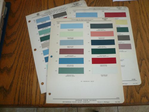 1955 1956 1957 desoto ditzler color chip paint samples