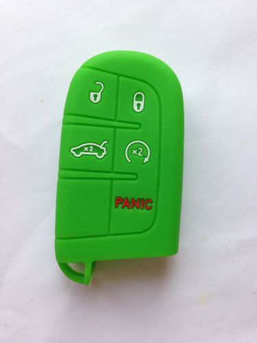 Green protective fob skin key cover jacket silicone protector fob for dodge gift