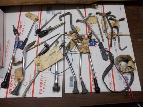Shifter lever arm handle spare tire hooks misc lot