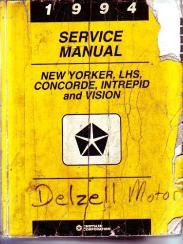 1994 new yorker lhs intrepid concorde vision factory  shop service manual
