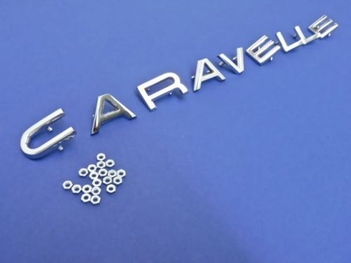 Renault caravelle script front caravelle - metal chrome - new