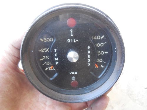 Porsche 911 oil temperature / pressure gauge date stamped 10/71  911 641 104 00