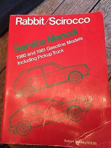 Robert bentley vw rabbit/scirocco manual volkswagen