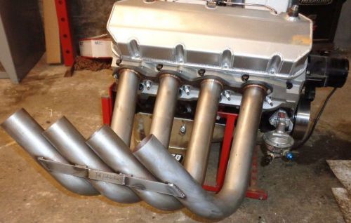 Zoomie headers bbc dragster  2-1/4&#034; mid length altered funny car style stainless