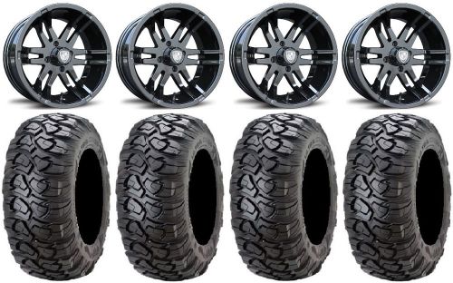 Fairway alloys flex golf wheels 12&#034; 23x10-12 ultracross tires e-z-go &amp; club car