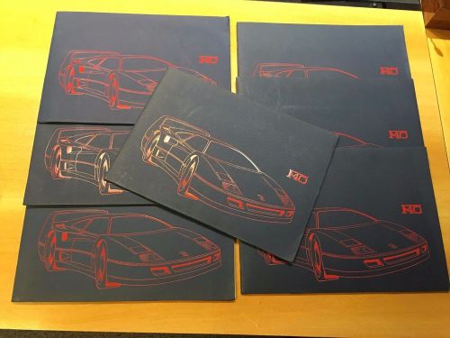 Ferrari official factory issued f40 press kit brochure in english - brand new !