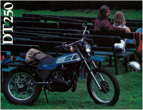 1977 yamaha dt250 motorcycle brochure -yamaha dt 250 motorcycle