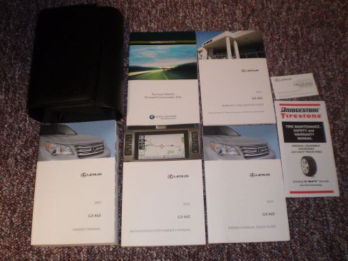 2013 lexus gx 460 complete suv owners manual books navigation guide case all