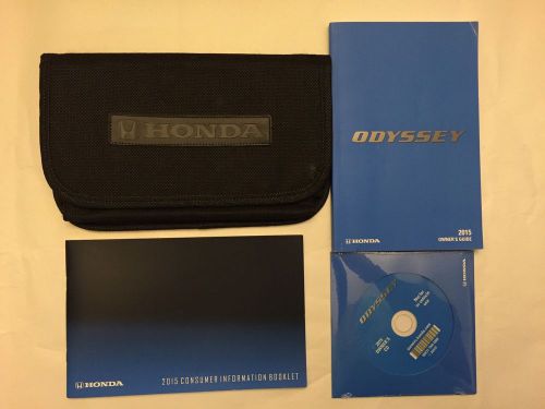 2015 honda odyssey owners manual set with honda case fast shipping