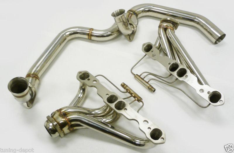 Obx ss304 header exhaust chevrolet 86 87 88 89 90 camaro firebird 305-350ci 