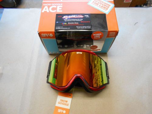 Spy ace snowmobile goggle masked red brzw/redspect+blue 310071160379