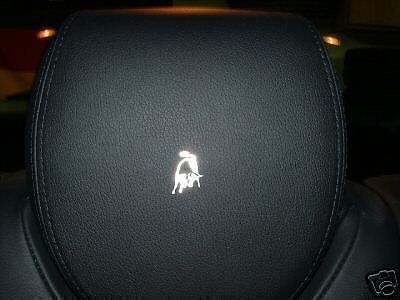 4  lamborghini logo headrest badge diablo gallardo