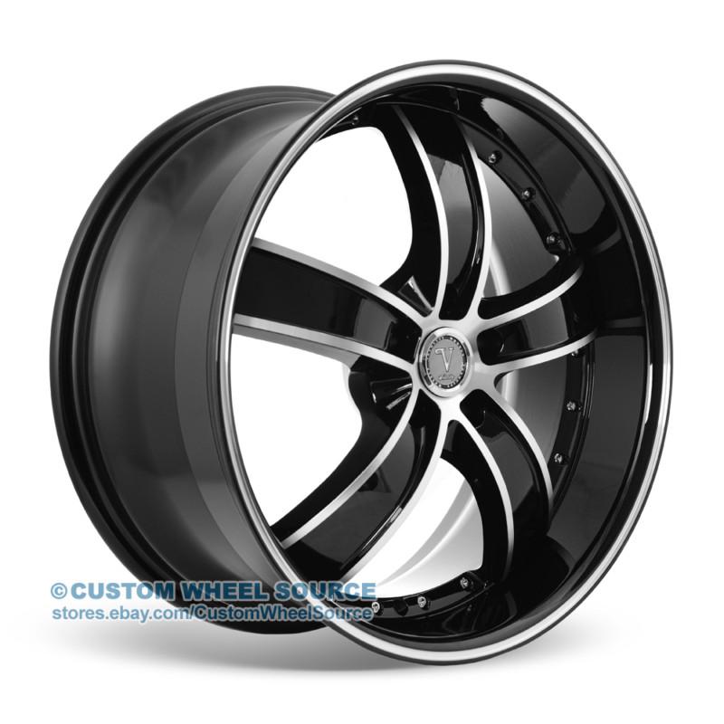 20" velocity vw855 black wheels for chrysler dodge ford honda kia