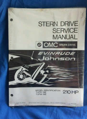 1970 omc evinrude 210 hp sterndrive service manual in plastic