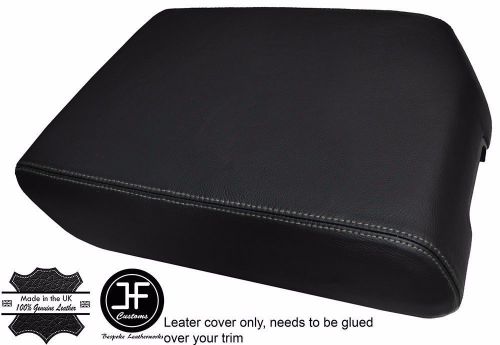 Grey stitch real leather armrest cover fits vw volkswagen touareg 2004-2010