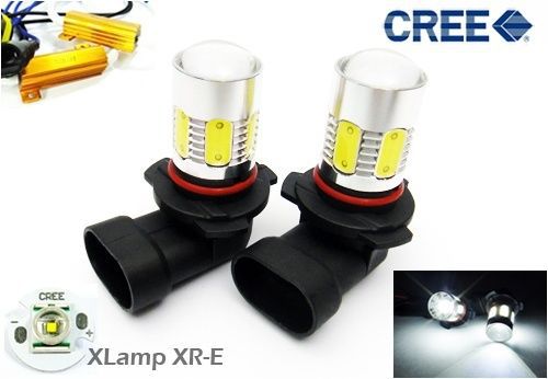 9006 hb4 cree xr-e led 14w projector fog light drl headlight error free resistor