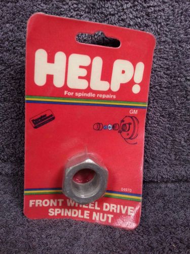 Front wheel drive spindle nut