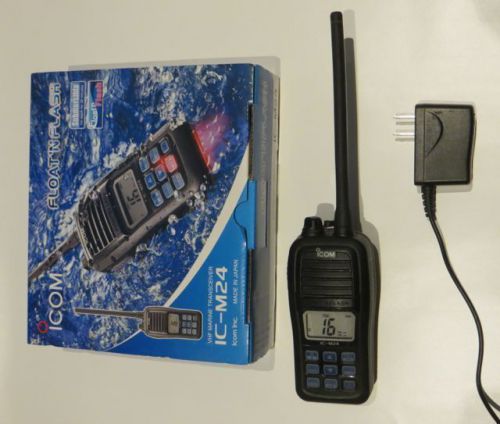 Marine vhf handheld icom m24 5 watt transceiver
