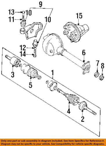 Honda oem front axle-washer bolt 9910664750