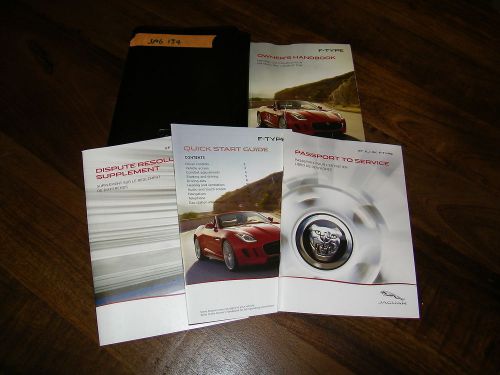 2014 jaguar f type f-type owners manual with case jag134