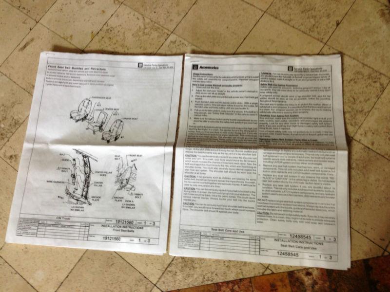 O.E.M. GMC Chevrolet Cadillac Seatbelt And Retractor, US $50.00, image 2