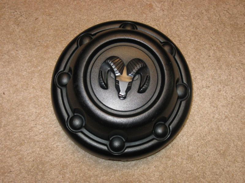 Dodge ram 2500 van/pickup black wheel center cap -  excellent condition