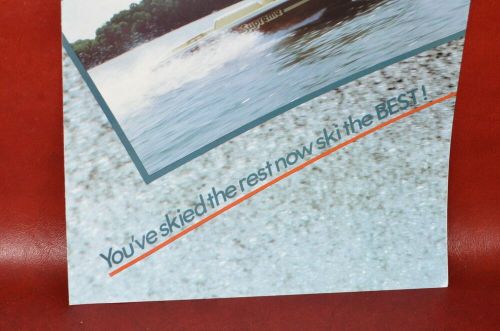 Vtg ski supreme boat brochure catalog sales specs world class competition skiing