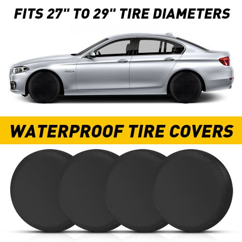 Waterproof Tire Covers Set Of 4 Wheel&Tyre Trailer Camper Sun Protector 27"-29", US $20.99, image 6