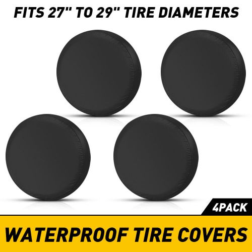 Waterproof Tire Covers Set Of 4 Wheel&Tyre Trailer Camper Sun Protector 27"-29", US $20.99, image 12