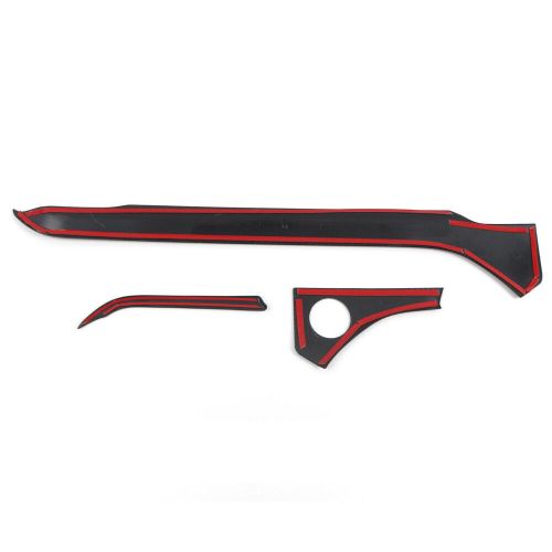 For ford explorer 2020-2024 lhd dashboard middle console stripe cover trim 3pcs