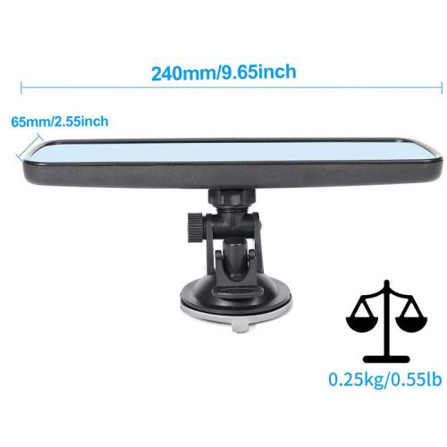 Universal 9.65 in Wide-angle 360°Adjustable Car Inner Interior Rear View Mirror, US $13.29, image 7