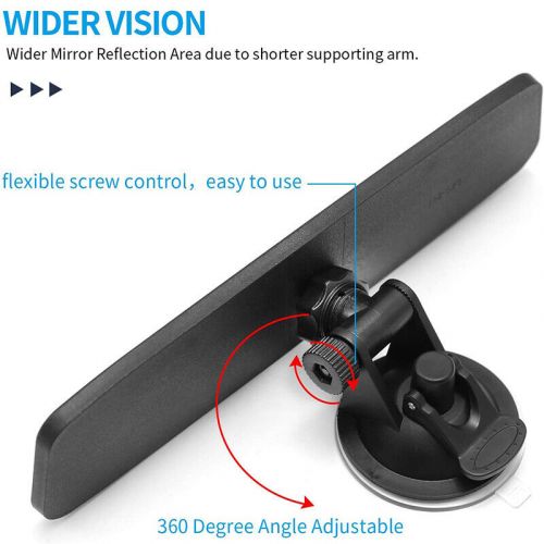 Universal 9.65 in Wide-angle 360°Adjustable Car Inner Interior Rear View Mirror, US $13.29, image 9