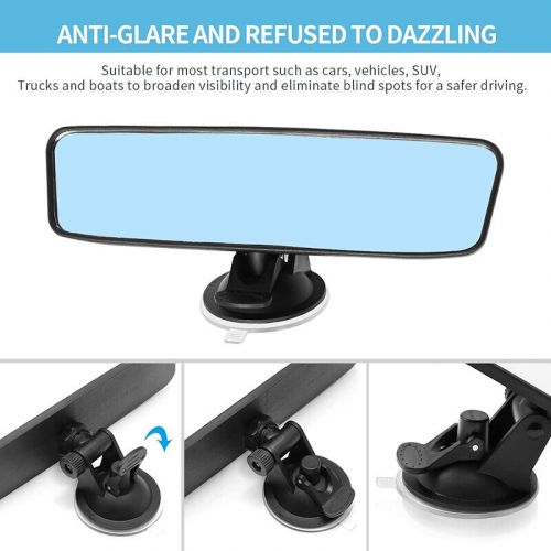 Universal 9.65 in Wide-angle 360°Adjustable Car Inner Interior Rear View Mirror, US $13.29, image 16