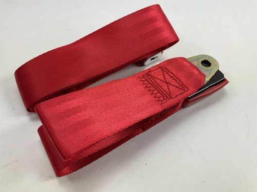 Safe-T-Boy STBSB2LSRD 2-point Red Lap Seat Belt With Buckle, Hot Rod, Rat Rod, US $29.95, image 2