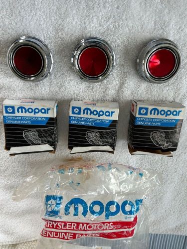 NOS MoPar 1978-1980 Charger Cordoba Magnum Diplomat etc Red Wheel Center Cap OEM, US $149.95, image 11