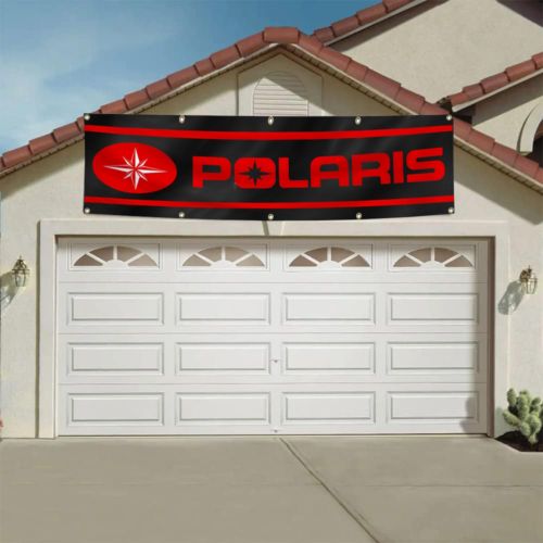 POLARIS Flag Banner 2x8ft Car Racing Shop Garage Wall Decor Man Cave Usa Flag, US $17.99, image 8