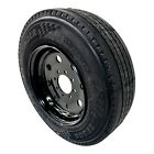 Trailer tire on rim st215/75r17.5 radial lrh 8 lug 8x6.5" modular black wheel