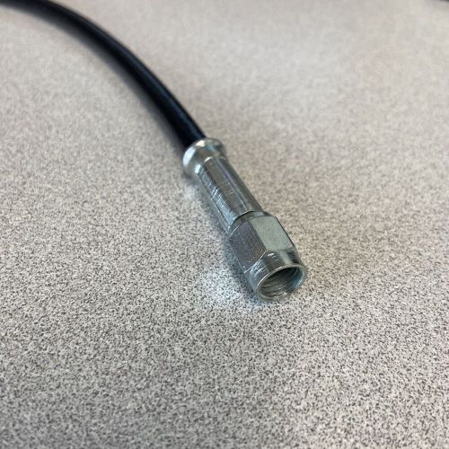 Fragola -3 an stainless steel braided brakeline with black coating- 20" length