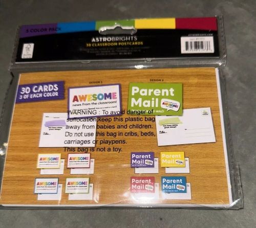 Astrobrights® Parent Postcards, Pre-K to Grade 5, 4" x 6", Multicolor, Pack of30, US $11.50, image 3
