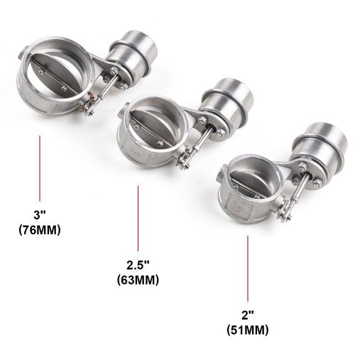 3" inch Car Exhaust Control Valve Vacuum Activated Exhaust Dump Open Style New, US $55.40, image 4