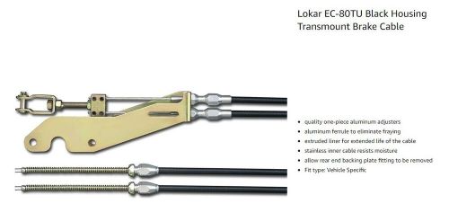 LOKAR EC-80TU - Emergency Brake Cable Kit - Trans Mount - Black, US $199.99, image 2