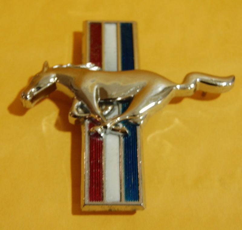 1965 1966 ford mustang fender emblem - original