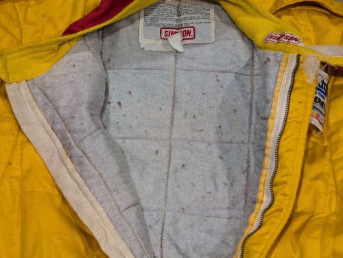 Simpson Red & Yellow Racing Suit "Jeff Underwood" Goodys Dash Series (184), US $129.99, image 2