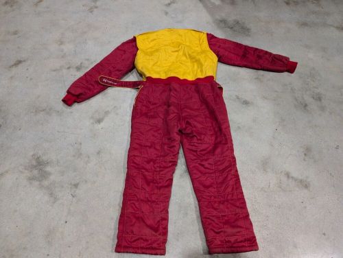 Simpson Red & Yellow Racing Suit "Jeff Underwood" Goodys Dash Series (184), US $129.99, image 4
