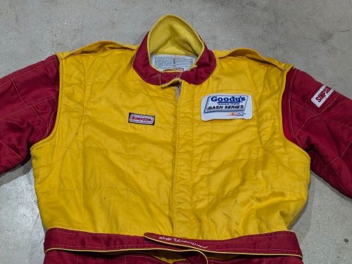 Simpson Red & Yellow Racing Suit "Jeff Underwood" Goodys Dash Series (184), US $129.99, image 19