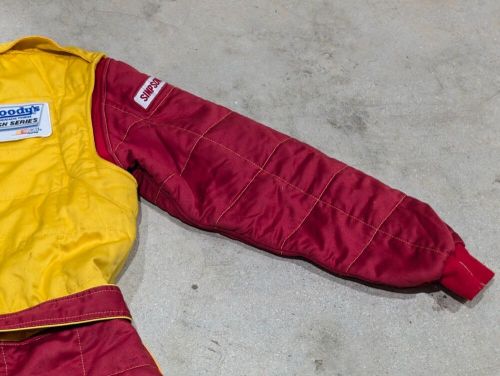 Simpson Red & Yellow Racing Suit "Jeff Underwood" Goodys Dash Series (184), US $129.99, image 20