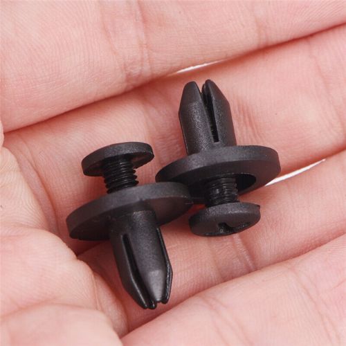 50pcs 6 mm Auto Car Bumper Fender Retainer Push Black Plastic Clips Fasten~NA Sp, C $3.37, image 3
