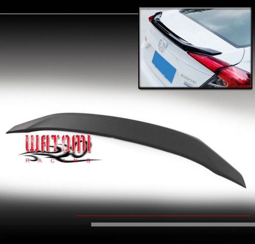 FOR 16-17 HONDA CIVIC SEDAN 4DR FACTORY STYLE REAR TRUNK SPOILER LIP WING BLACK, US $60.95, image 4
