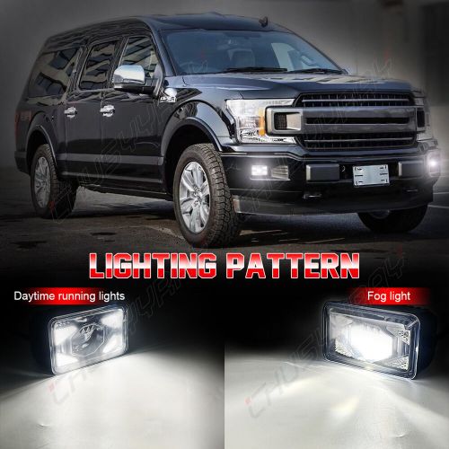 Pair 6000K Rectangular LED Fog Lights Assembly For Ford F150 2015 - 2019 2020, US $108.56, image 5